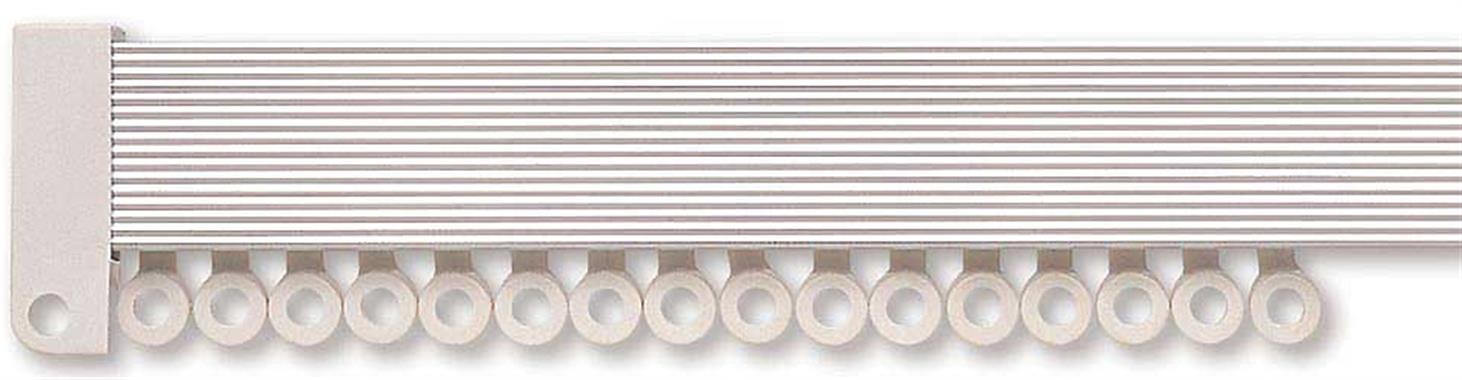Hallis Superglide Uncorded Silver Metal Curtain Track