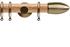Neo 35mm Oak Wood Pole, Spun Brass, Bullet