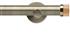 Neo 28mm Metal Eyelet Pole,Spun Brass,Oak Stud