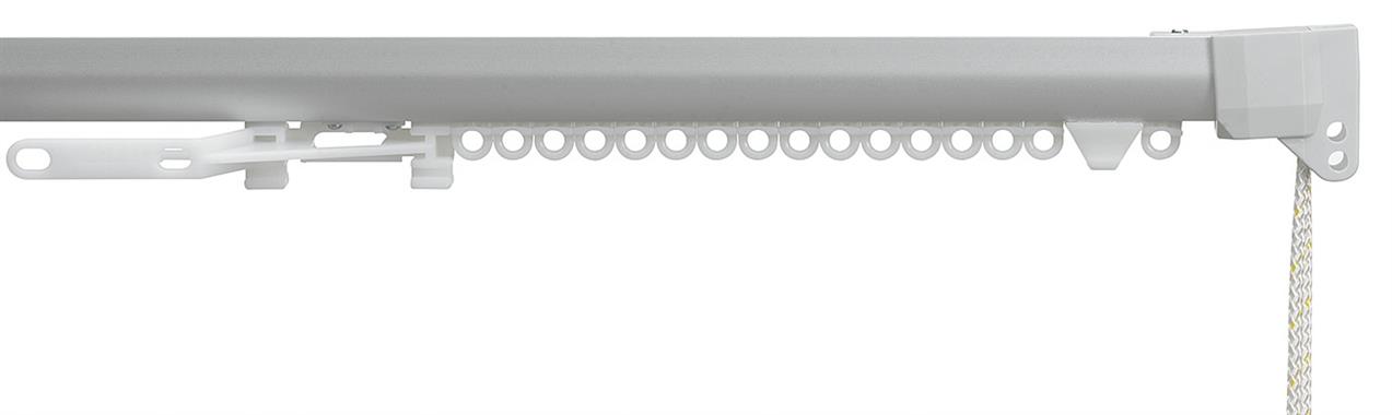 Silent Gliss 3840 Corded Curtain Track Satin Silver