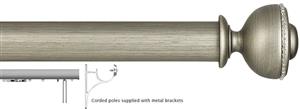Byron Tiara 45mm Corded Pole Dark Pearl, Decor Coco