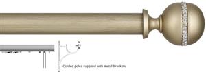 Byron Tiara 45mm Corded Pole Light Pearl, Decor Modern Ball