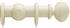 Advent 47mm Curtain Pole Natural Linen Reeded Ball