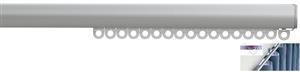 Silent Gliss 6840 Curtain Track Anodised Silver with Wave Heading