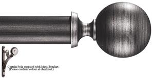 Byron Tiara 35mm 45mm Pole Satin Silver Black, Modern Ball