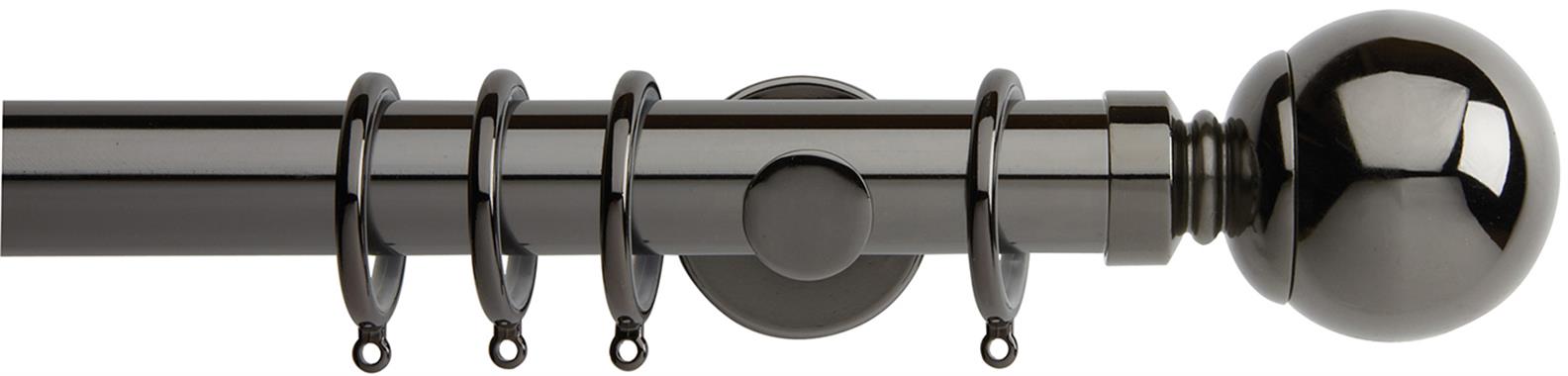 Neo 35mm Pole Black Nickel Ball