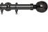 Neo 28mm Curtain Pole Black Nickel Cup Ball