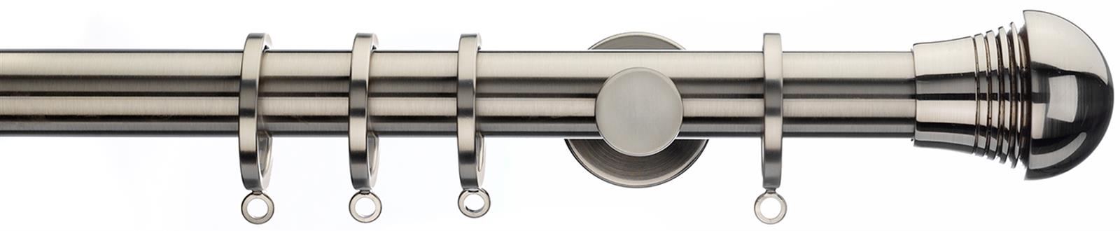 Integra Inspired Lustra 28mm Pole Cylinder Satin Nickel Quaza