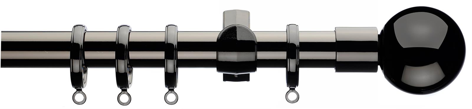 Integra Inspired Lustra 28mm Pole Curvatura Black Nickel Sphera