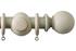 Jones Cathedral 30mm Handcrafted Pole Putty, Plain Ball