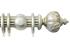 Jones Florentine 50mm Fluted Pole, Cup, Champagne Silver, Rope