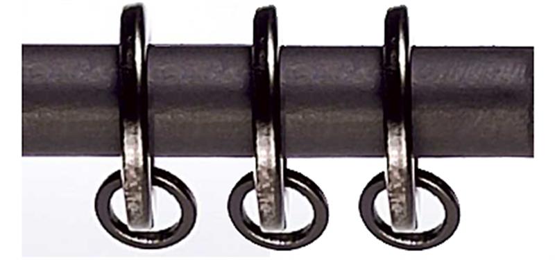 Artisan Wrought Iron Curtain Pole Rings 12mm/16mm