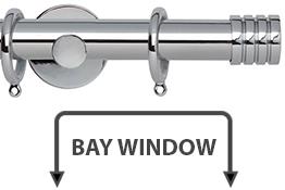 Neo 28mm Bay Window Pole Chrome Stud