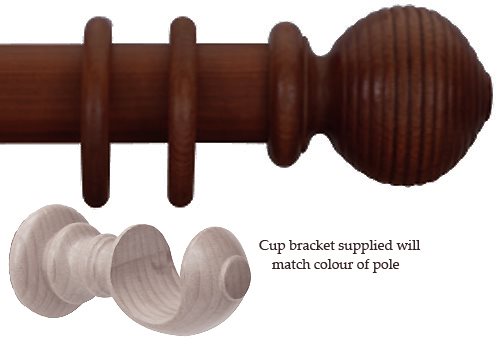Cameron Fuller 50mm Pole Red Mahogany Beehive