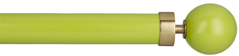 Byron Halo Gloss 35mm 45mm 55mm Pole, Spring, Brass Globus