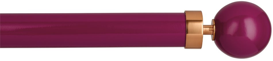 Byron Halo Gloss 35mm 45mm 55mm Pole, Magenta, Copper Globus