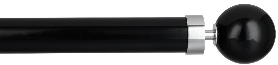 Byron Halo Gloss 35mm 45mm 55mm Pole, Midnight, Chrome Globus
