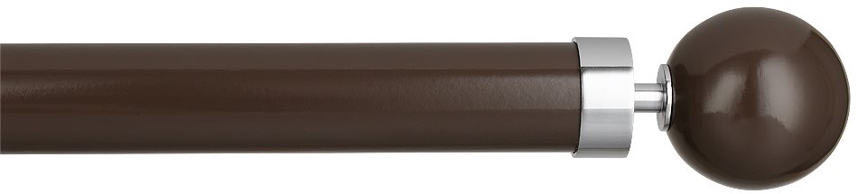 Byron Halo Gloss 35mm 45mm 55mm Pole, Mink, Chrome Globus