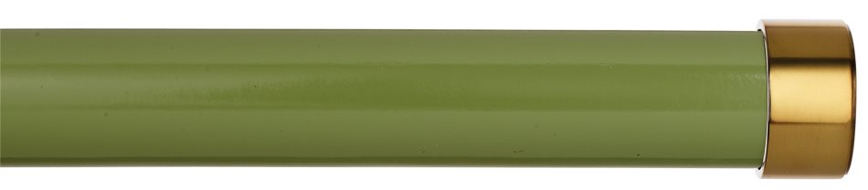 Byron Halo Gloss 35mm 45mm 55mm Pole, Artichoke, Brass Endcap