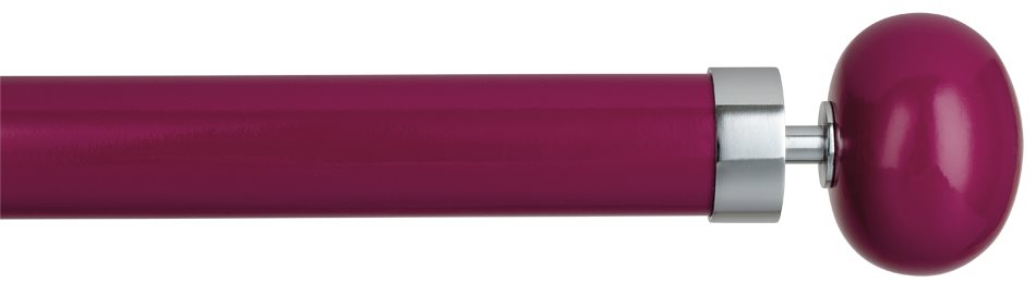 Byron Halo Gloss 35mm 45mm 55mm Pole, Magenta, Chrome Orion
