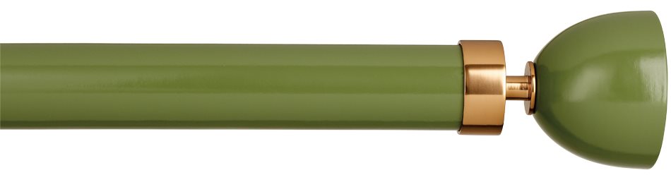 Byron Halo Gloss 35mm 45mm 55mm Pole, Artichoke, Copper Luna