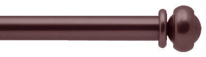 Bradley 19mm Steel Curtain Pole Bronzed, Button Stud 