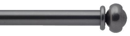 Bradley 19mm Steel Curtain Pole Flint, Button Stud 