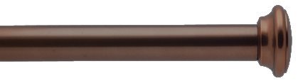 Bradley 19mm Steel Curtain Pole Bronzed, Flared Disc