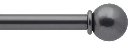 Bradley 19mm Steel Curtain Pole Oil Rubbed, Ball and Collar