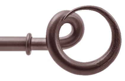 Bradley 19mm Steel Curtain Pole Bronzed, Tusk