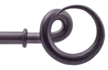 Bradley 19mm Steel Curtain Pole Oil Rubbed, Tusk