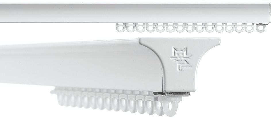 Silent Gliss 6820 Hand Drawn Silent Curtain Track White