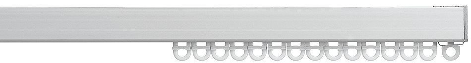 Silent Gliss 6870 Hand Drawn Silent Curtain Track Anodised Silver