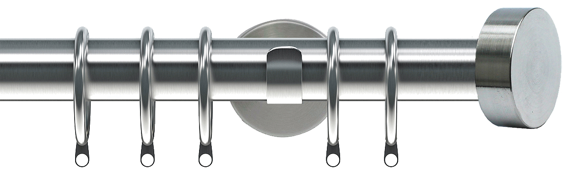 Speedy Poles Apart 28mm Pole Cylinder Satin Silver, Eton