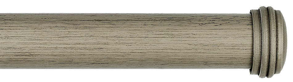 Byron Barnwood 35mm 45mm 55mm Pole Barnwood Grey, Endcap