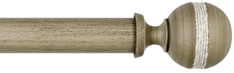 Byron Barnwood 35mm 45mm 55mm Pole Barnwood Cream, Saltash