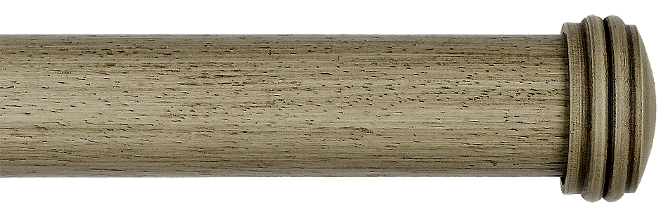 Byron Barnwood 35mm 45mm 55mm Pole Barnwood Cream, Endcap