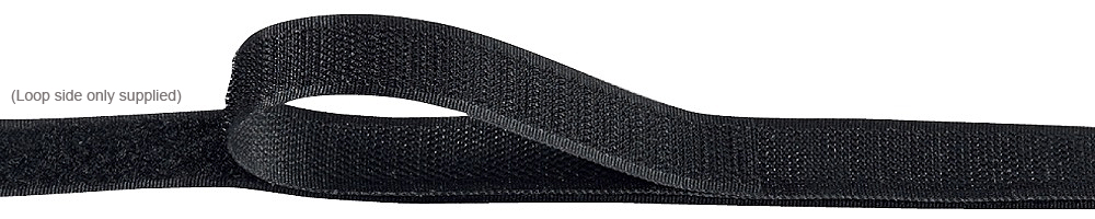 Texacro Loop Velcro 20mm, Black