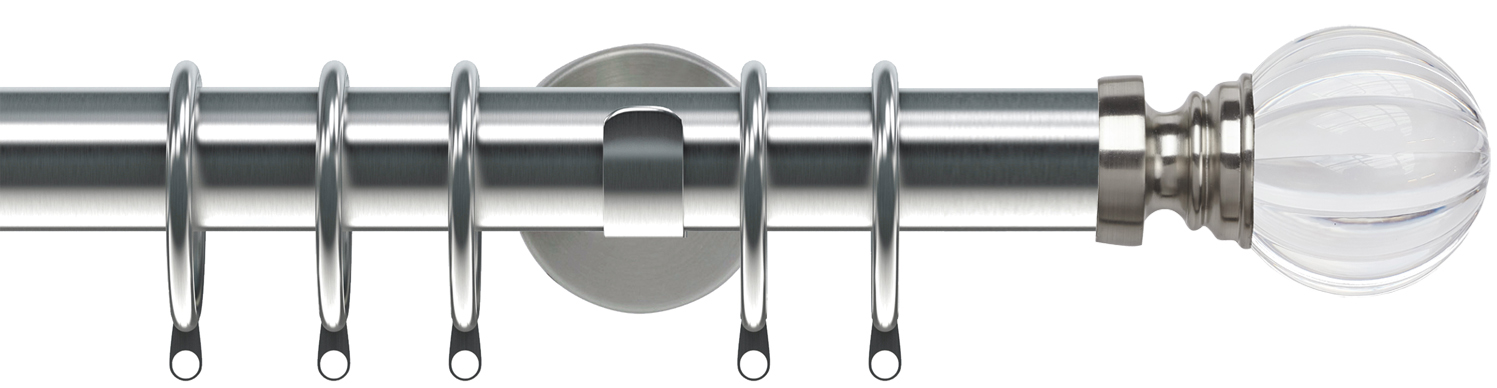 Speedy 35mm Poles Apart IDC Metal Pole Satin Silver Segmented Ball