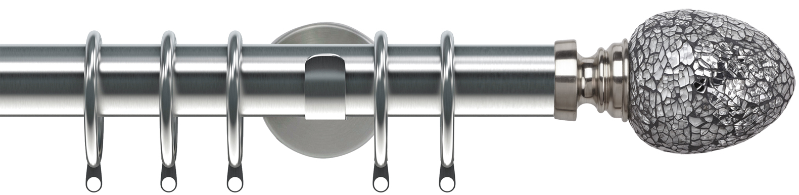 Speedy 35mm Poles Apart IDC Metal Pole Satin Silver Alexia