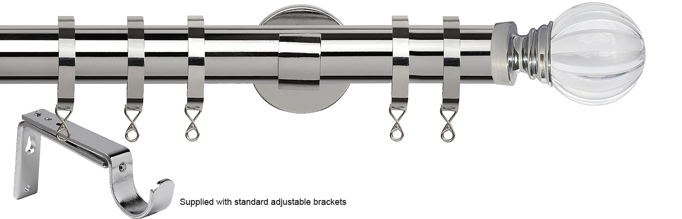 Speedy 35mm Poles Apart Metal Pole Standard Chrome Segmented Ball