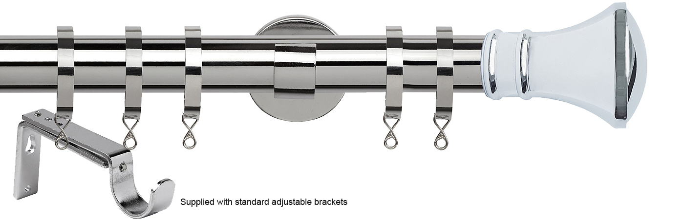 Speedy 35mm Poles Apart Metal Pole Standard Chrome Trumpet