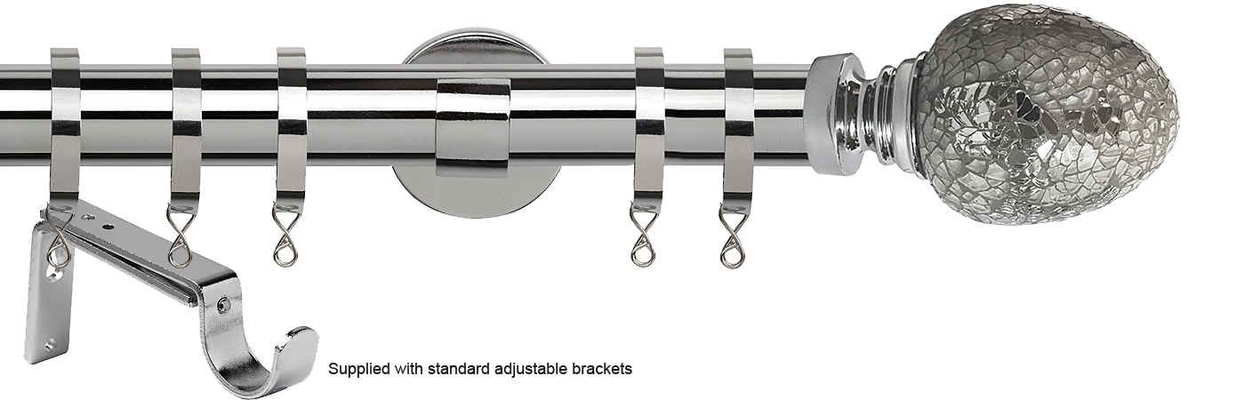 Speedy 35mm Poles Apart Metal Pole Standard Chrome Alexia