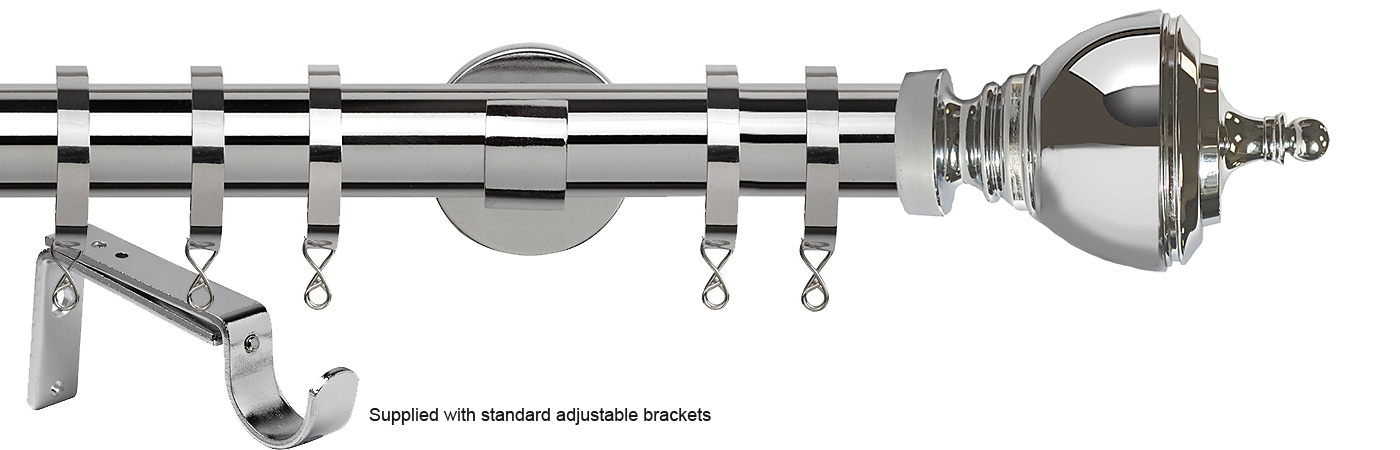 Speedy 35mm Poles Apart Metal Pole Standard Chrome Vienna