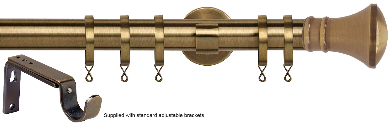 Speedy 35mm Poles Apart Metal Pole Standard Antique Brass Trumpet