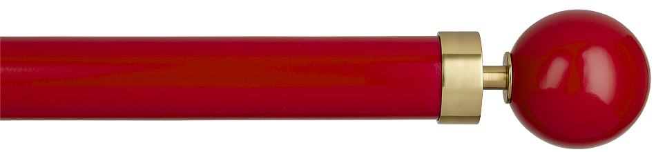 Byron Halo Gloss 35mm 45mm 55mm Pole, Lipstick, Brass Globus