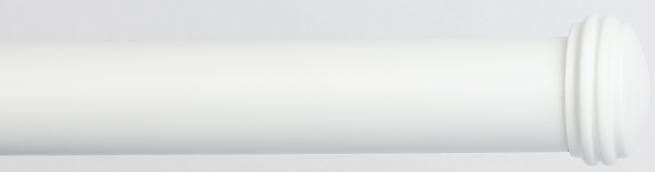 Byron Chalfont 35mm 45mm Curtain Pole Matt White End Cap