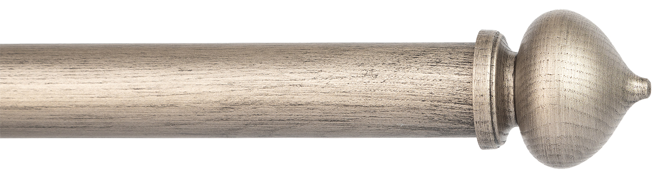 Byron Chalfont 35mm 45mm Curtain Pole Dark Pewter Dome
