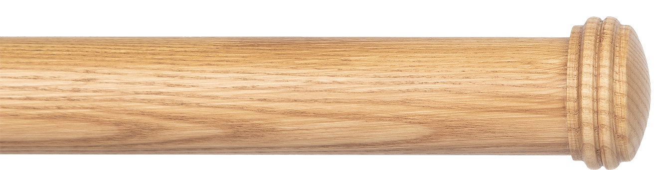 Byron Chalfont 35mm 45mm Curtain Pole Oak effect End Cap