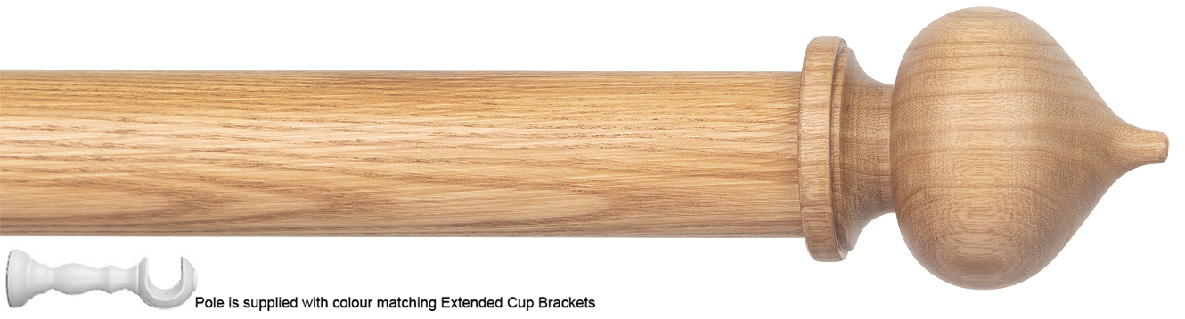 Byron Chalfont 35mm 45mm Ext Pole Oak effect Dome